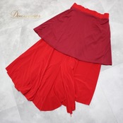 社交ダンス 衣装 スタンダード 上下セット ツーピース レッスンウェア パーティ衣装 レディース 赤 ICHIOKU イチオク Ga-Pong 長袖 派手 2点セット ライブ衣装 フラメンコ 衣装 花飾り 赤系 スカート 伸縮性 おしゃれなデザイン セクシー ダンスウェア カジュアル パフォーマンス用 フォーマル レッド系 パーティ用