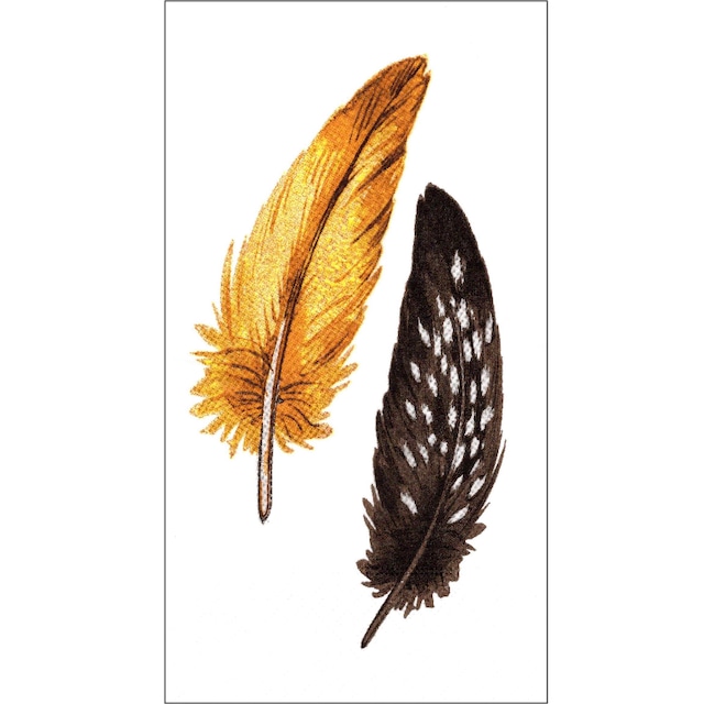 【H&M HOME】バラ売り1枚 ディナーサイズ ペーパーナプキン FEATHER ホワイト