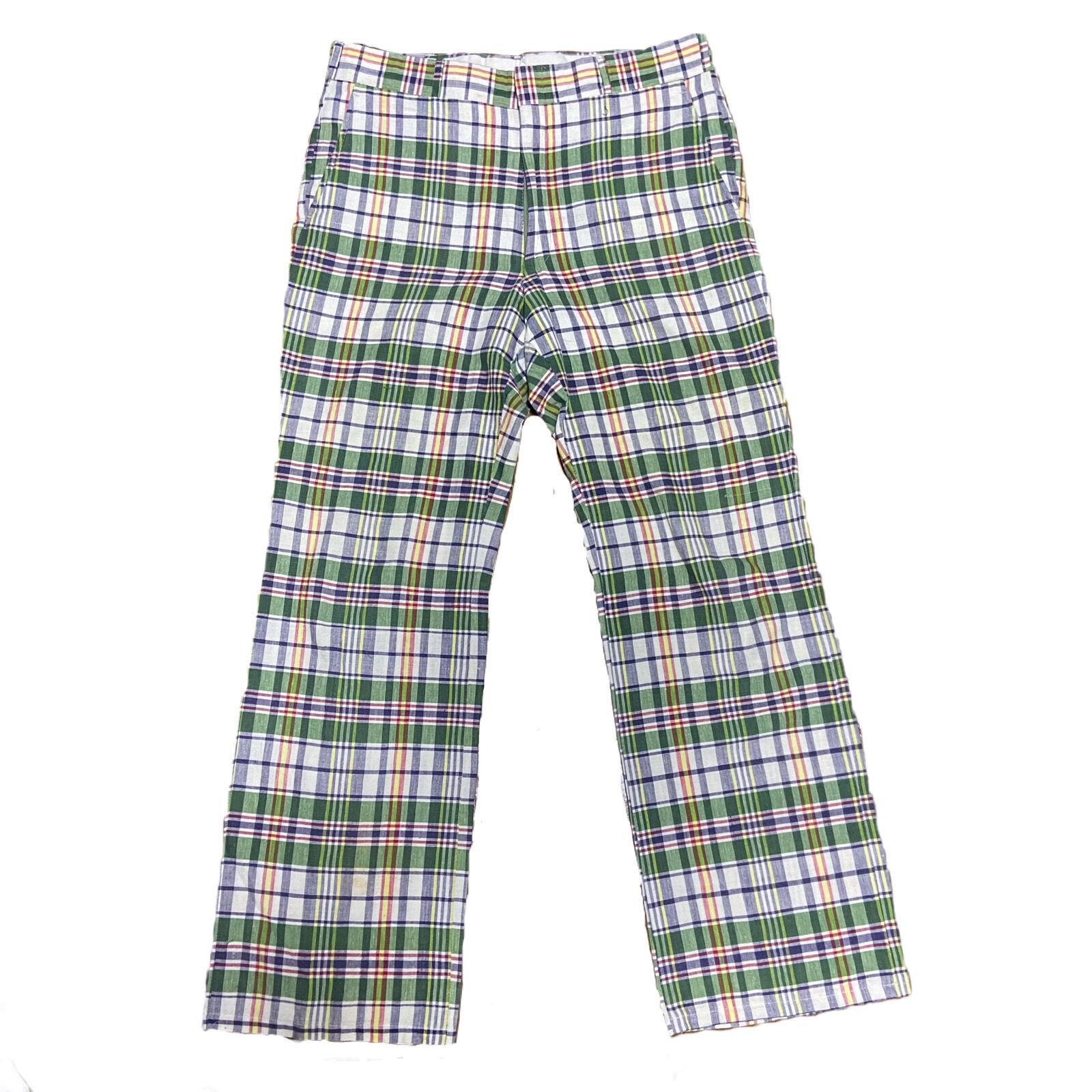 Tartan Check Pattern Slacks