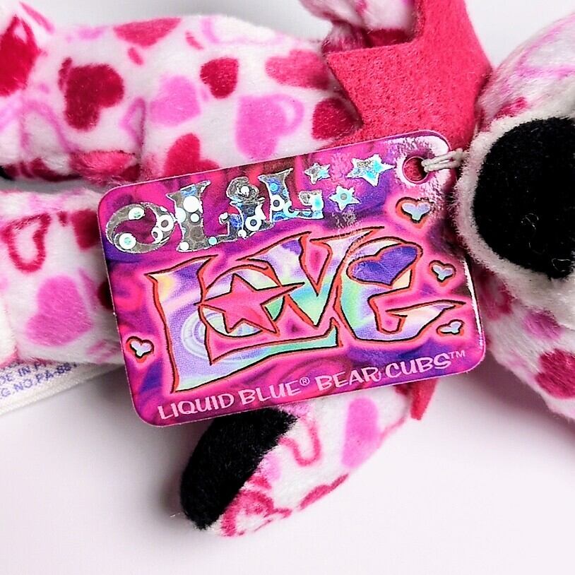 ☆DEADSTOCK / VINTAGE☆ 2001年製【 Grateful Dead(グレイトフルデッド)】5inch 5インチ / Bean Bear ビーンベア / ハート柄 / シリーズA / ベロなし 舌なし  / Lil Love リル・ラブ / 日本限定 JAPAN LIMITED〚アメリカン雑貨 アメトイ〛