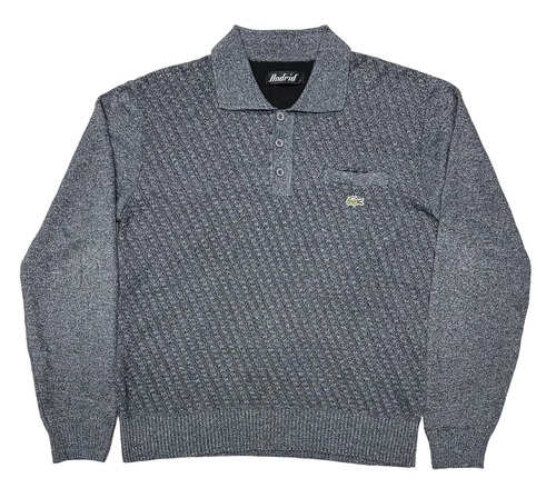 90sWaffle Knit Polo Shirts/M
