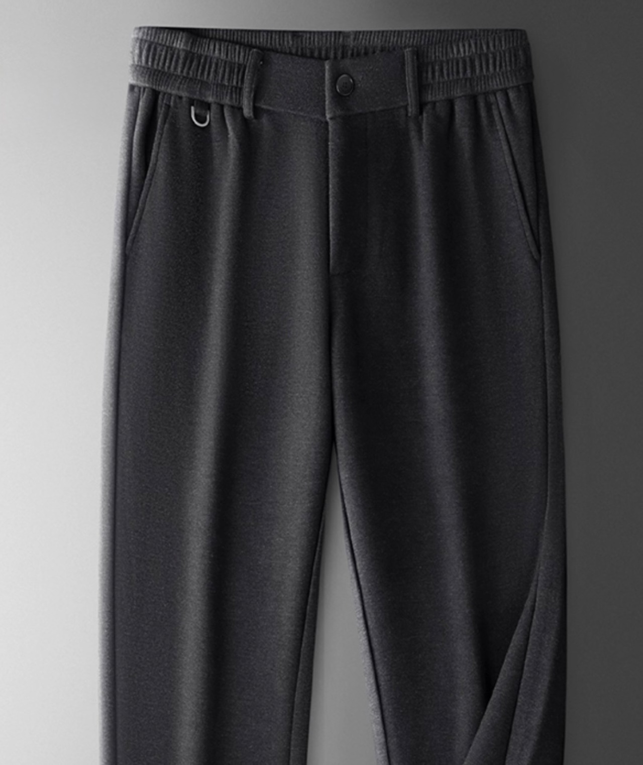 【脚長快適】ハイウエストスウェットスラックス