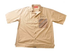 「オープンカラーシャツ」ベージュ/YB23SS30・"Open collar shirt" Beige/YB23SS30