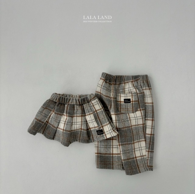 【予約商品】LALALAND / Baguette check pants