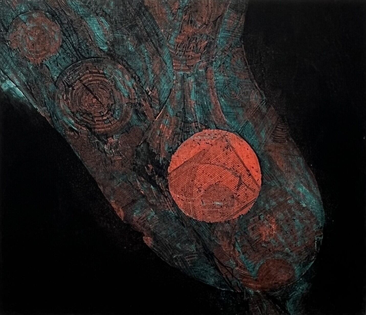 河内成幸。作品 / 木版画「林の中で（塔）」シートのみ | VIVANT ART
