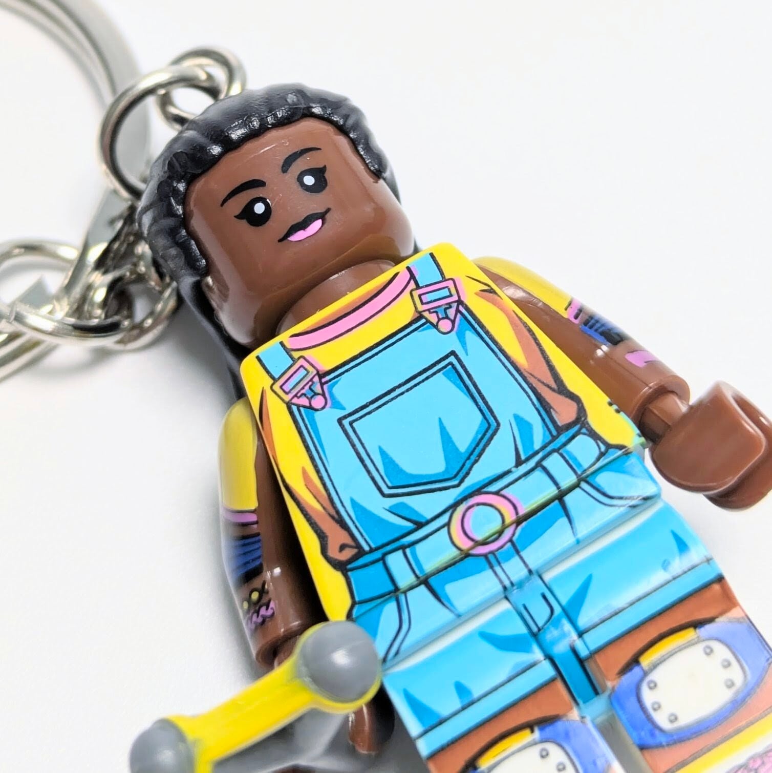 ★ブロックフィギュアキーホルダー★【 Stranger Things / ストレンジャーシングス 】 エリカ・シンクレア 〚アメリカン雑貨 アメトイ〛