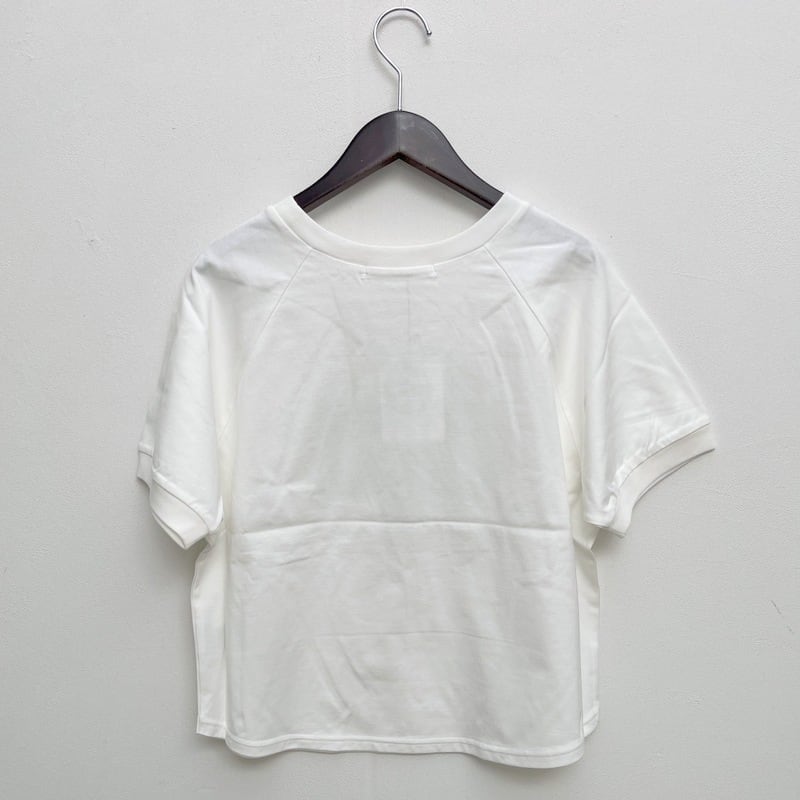QTUME /クチューム ロゴプリント 半袖ラグラン Tシャツ 612-25227