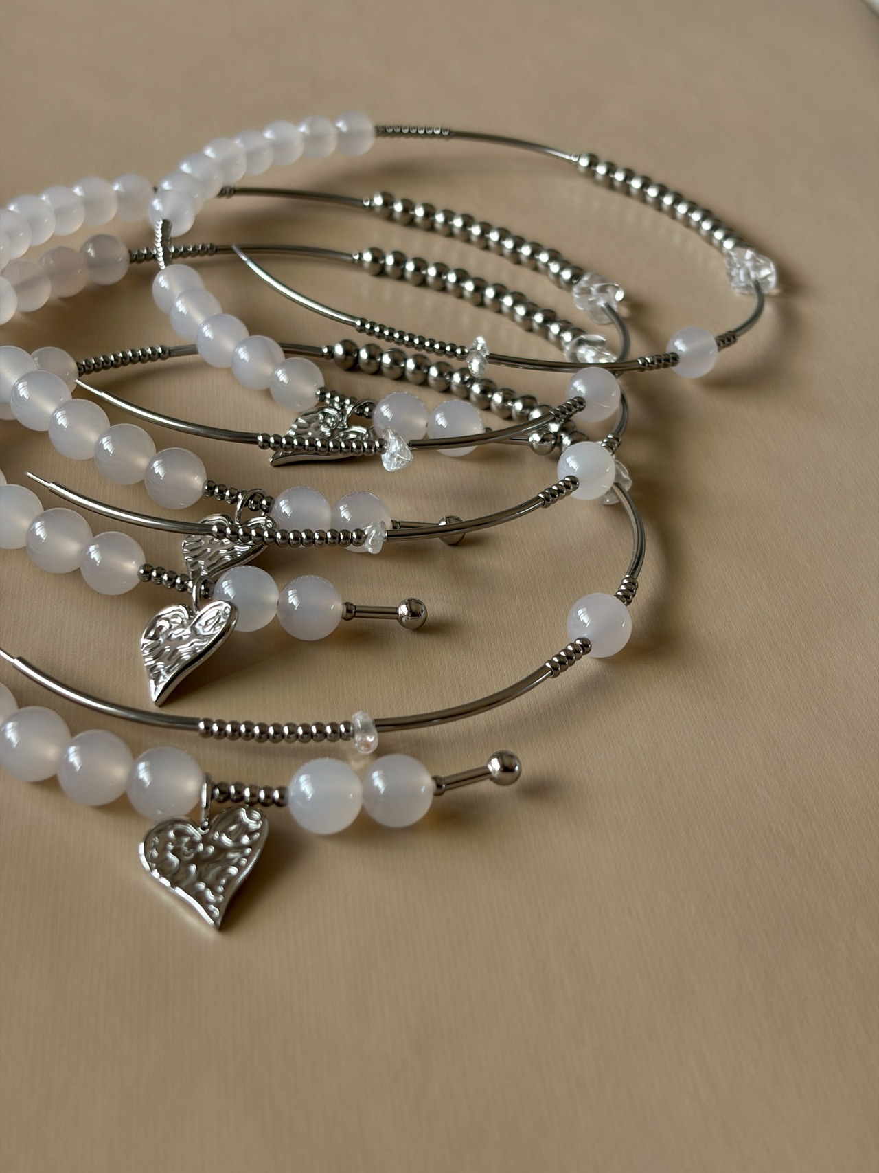 Heart Charm Open Necklace［SSN097］