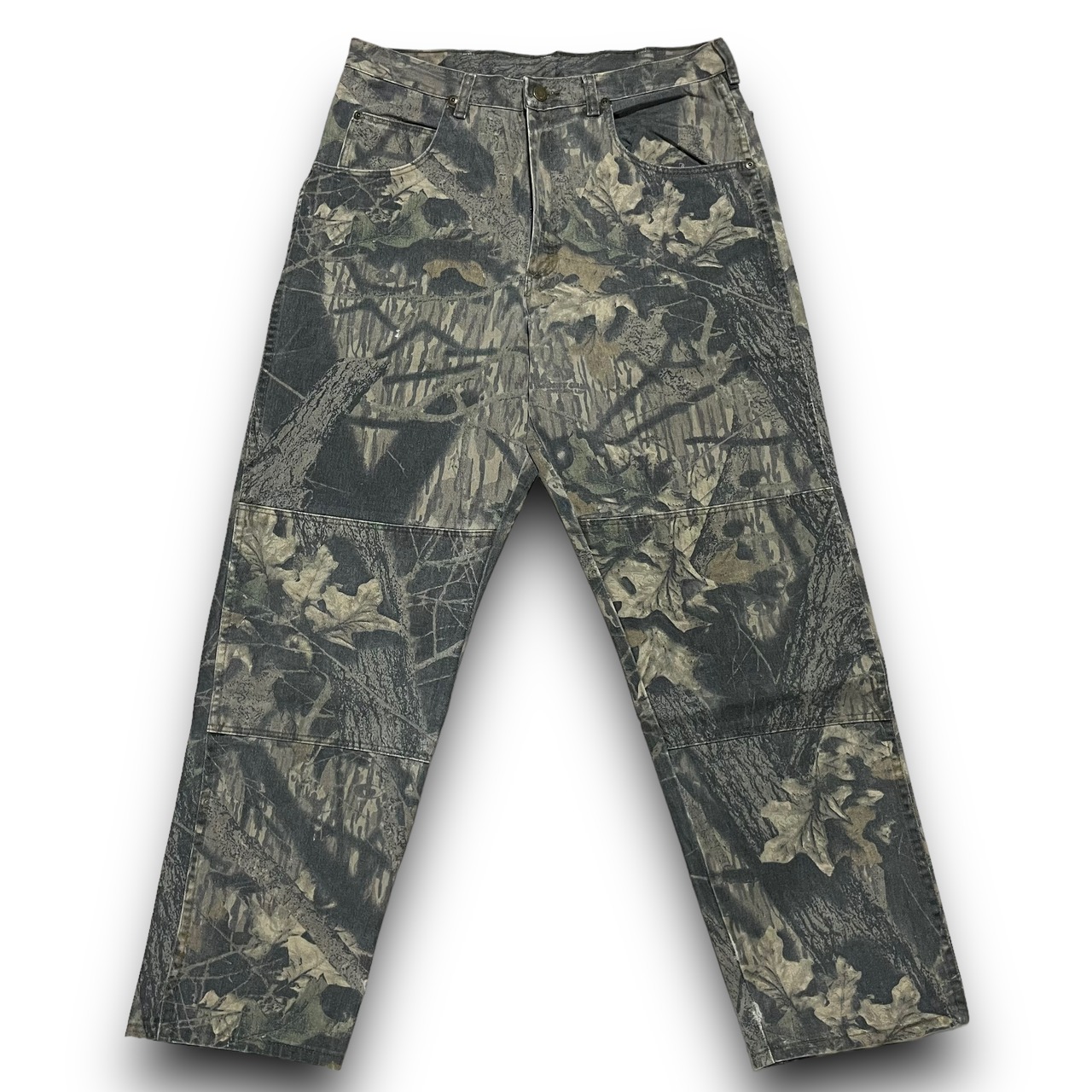 34×30】Wrangler ラングラー ダブルニー ジャングルカモ リアルツリー 