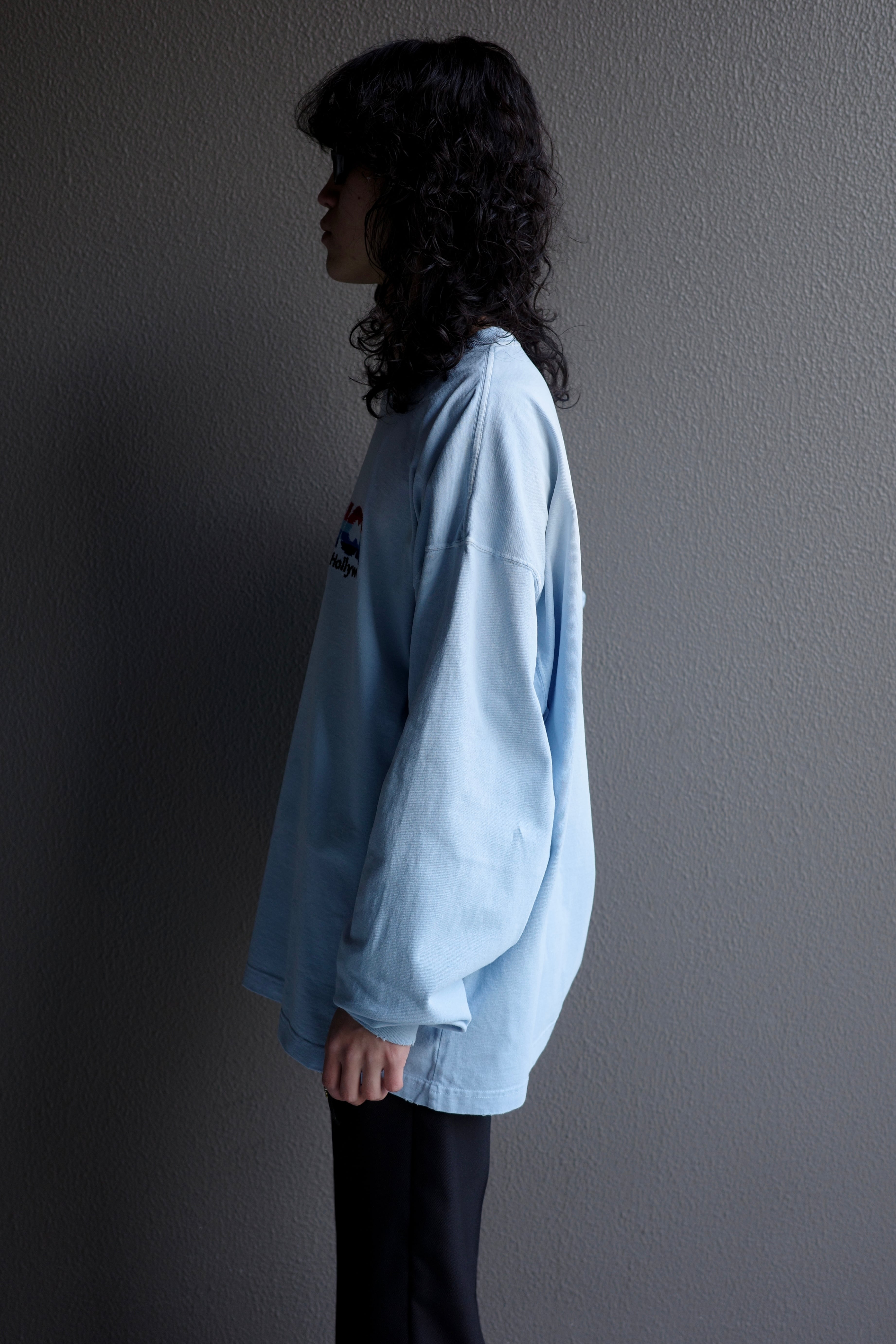 DAIRIKU 【”AMERICA” Vintage Sunburn Tee -Sunburn Aqua DAIRIKU 【”AMERICA” Vintage Sunburn Tee -Sunburn Aqua