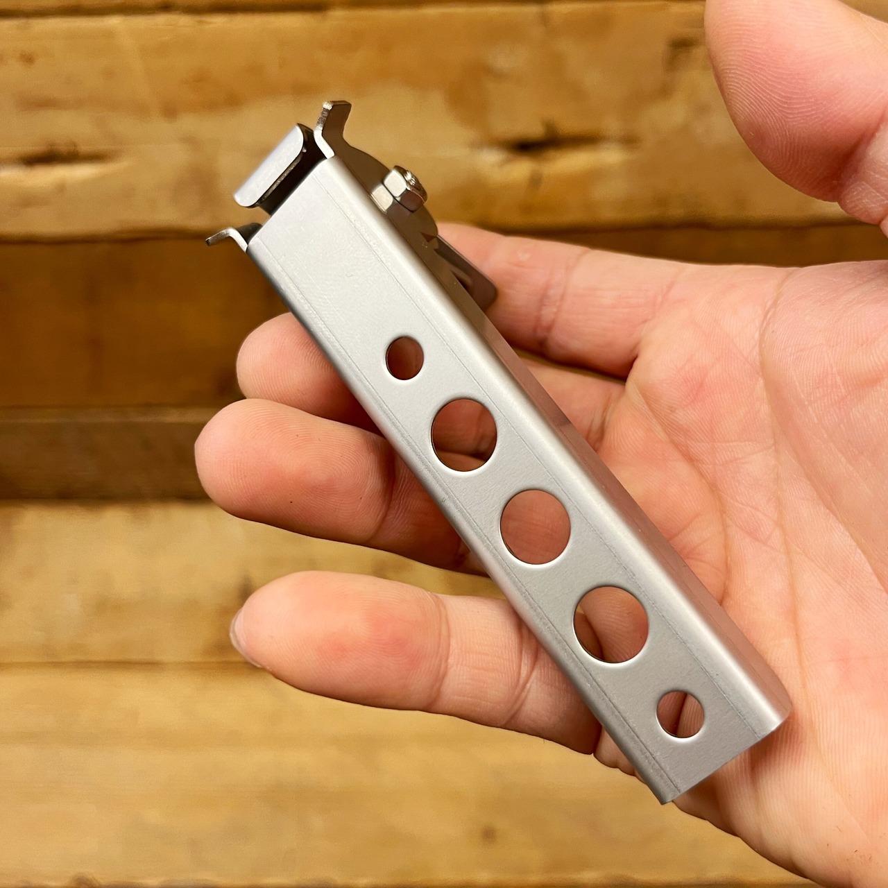 【ステンレス製】「シェラばさみ」シェラカップ用グリップ　※写真のカップやバーナーは付属しません - 3