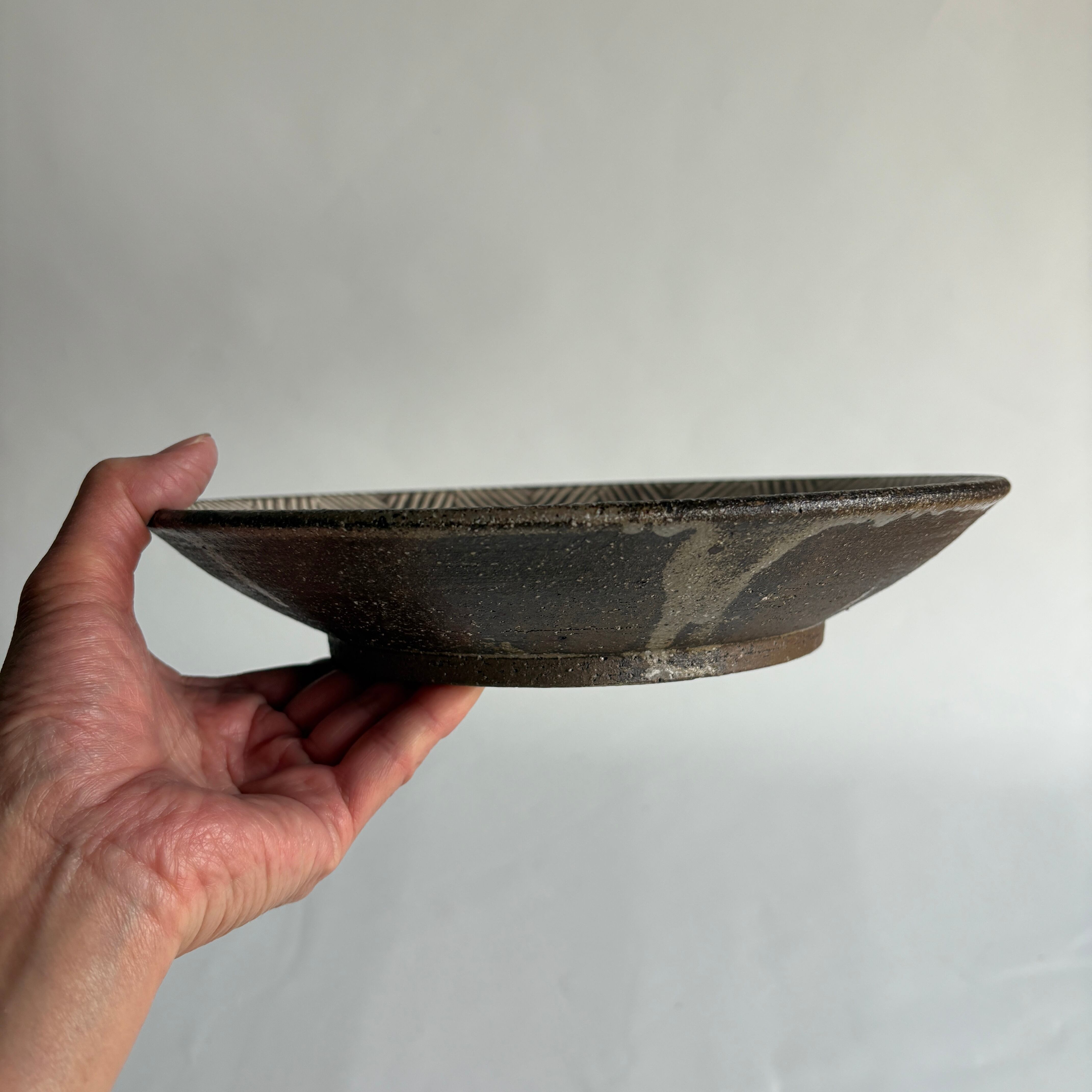 池田大介 ヘリンボーン 8寸皿 | 月森 utsuwa&gallery tsukimori