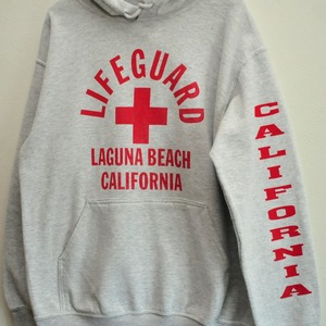 made in HONDURAS GILDAN LIFEGUARD cotton Sweat hoodie{ホンジュラス製　ギルダン　ライフガード　コットン　スエット　トレーナー　古着　USED ユニセックス}