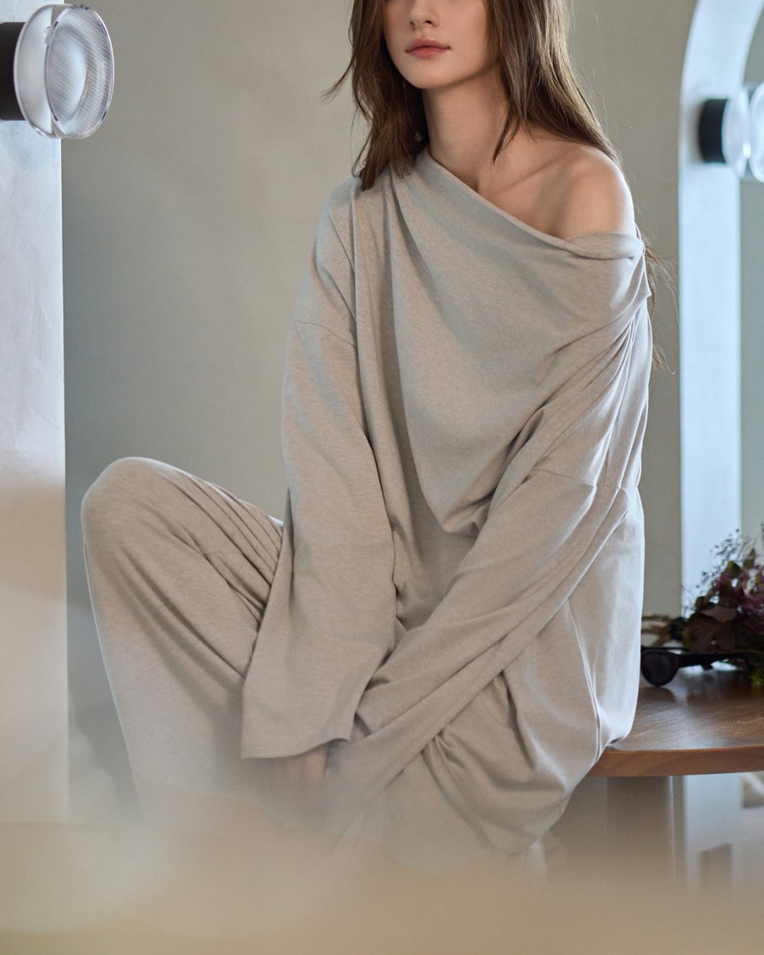 リラックスネックルームウェア R25048