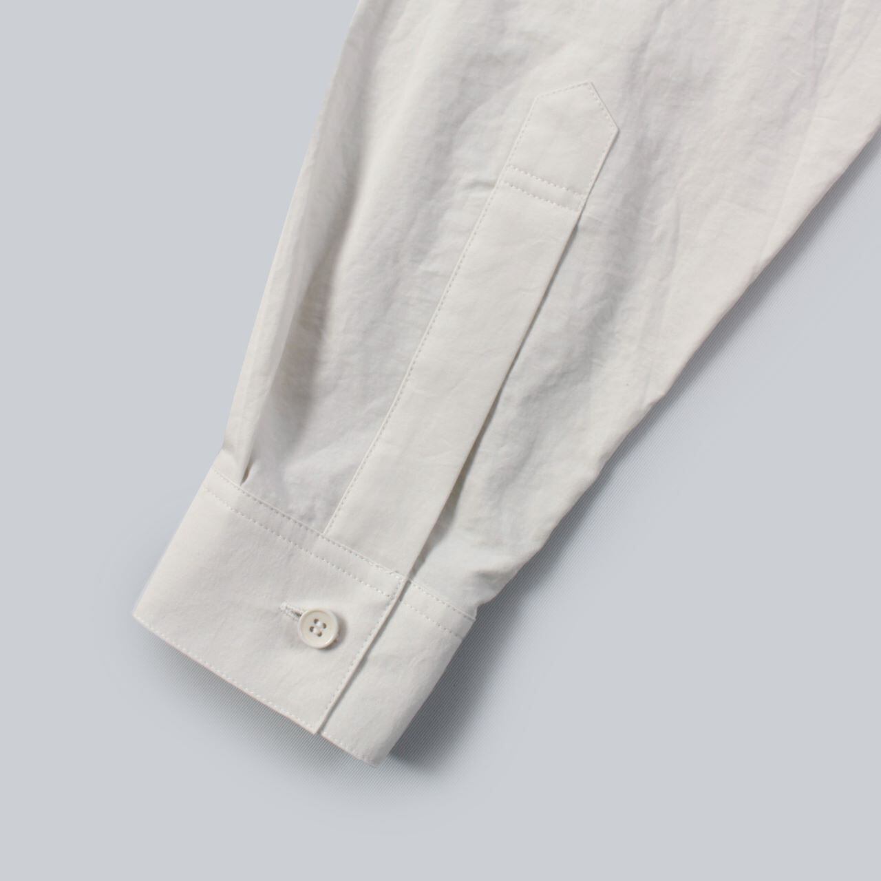 white mailsホワイトメイルズ COTTON PAPER WASHED POPLIN BAND COLLAR PULLOVER SHIRTポプリン バンドカラー プルオーバーシャツ新品【3(メンズL)】【MSHA72815】