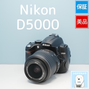 Nikon D5000 一眼レフ スマホ転送OK フルセット 美品 シロクマカメラ a7117