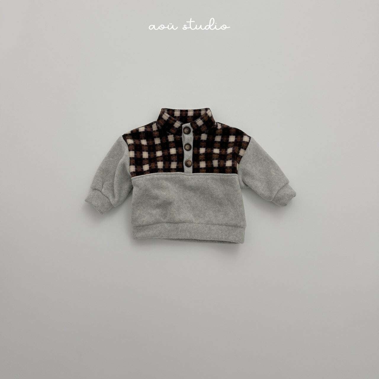 〖取寄〗韓国子供服 / 26winter / aoustudio /チェック アノラックMTM / キッズ服 *XS~L*