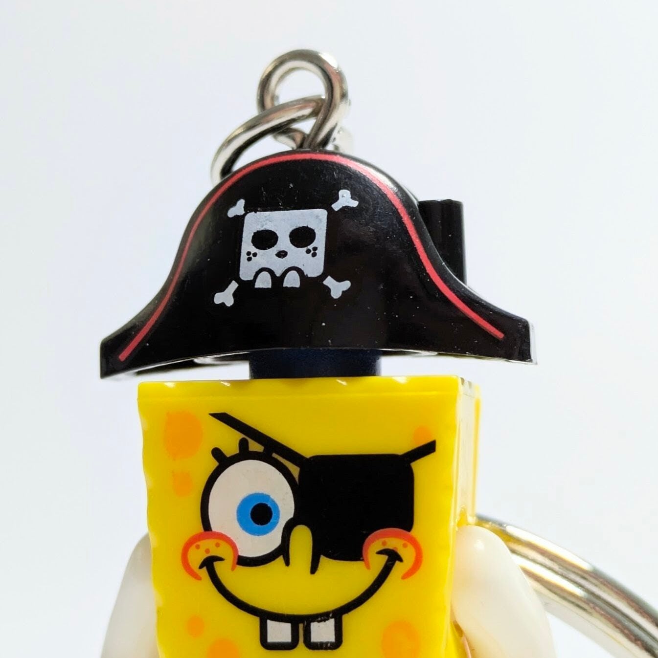 ★ブロックフィギュアキーホルダー★【 SpongeBob SquarePants / スポンジボブ 】『 スポンジボブ / パトリック 』海賊ver. / パイレーツボブ 〚アメリカン雑貨 アメトイ〛