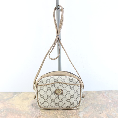 .OLD GUCCI PLUS GG PATTERNED MINI SHOULDER BAG MADE IN ITALY/オールドグッチプラスGG柄ミニショルダーバッグ 2000000063959