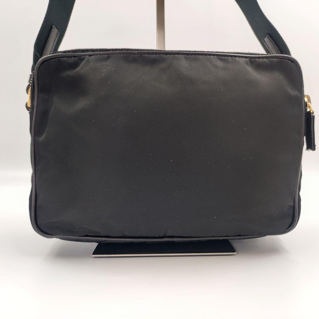 極美品□プラダ 1029 ゴールド金具 ショルダーバッグ カメラバッグ  