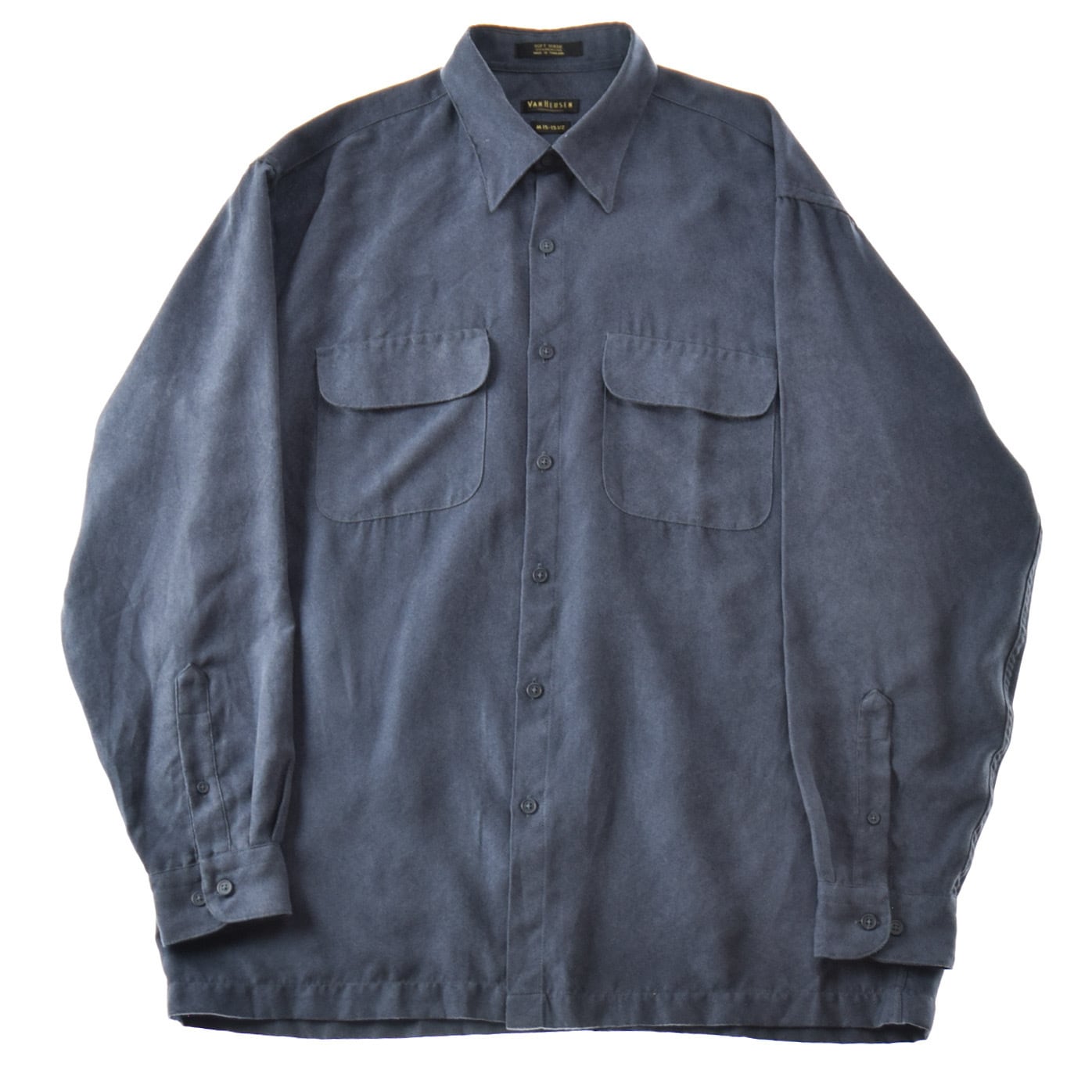 1990's VAN HEUSEN ヴァンヒューゼン フェイクスエードシャツ フラップ