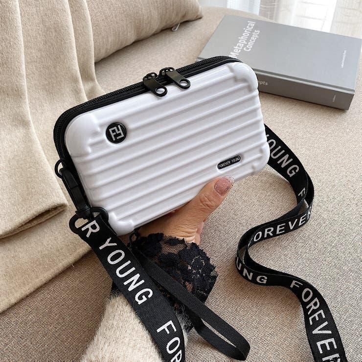 ホワイト バック ポーチ ショルダーバッグ ハードケース スーツケース