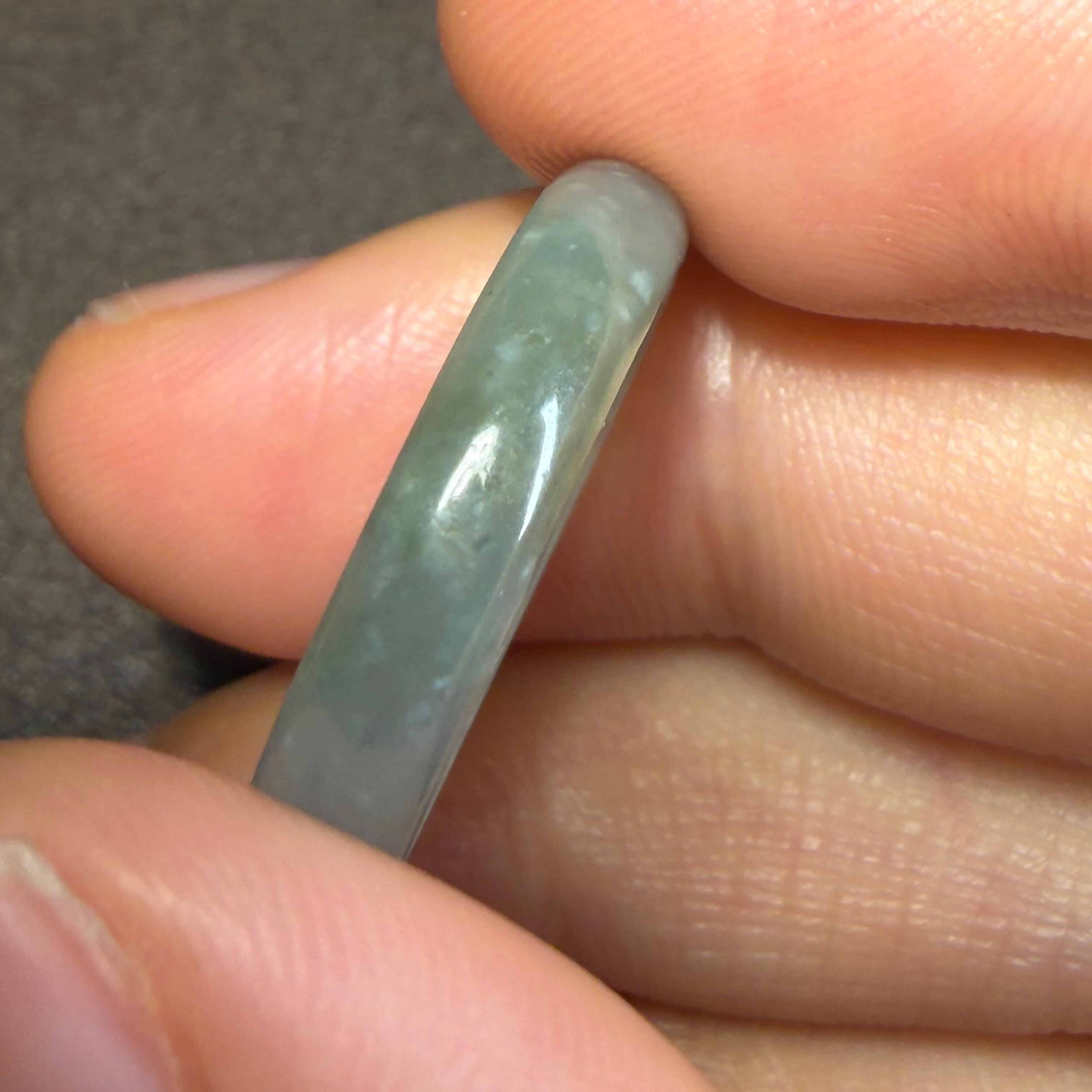 本翡翠指輪 リング 藍水 氷種 お守り 無含浸 無着色 お買い得 | FARBE