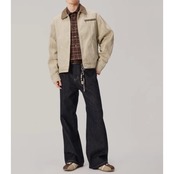 ボタンフロント ヒップ丈ジャケット af0416