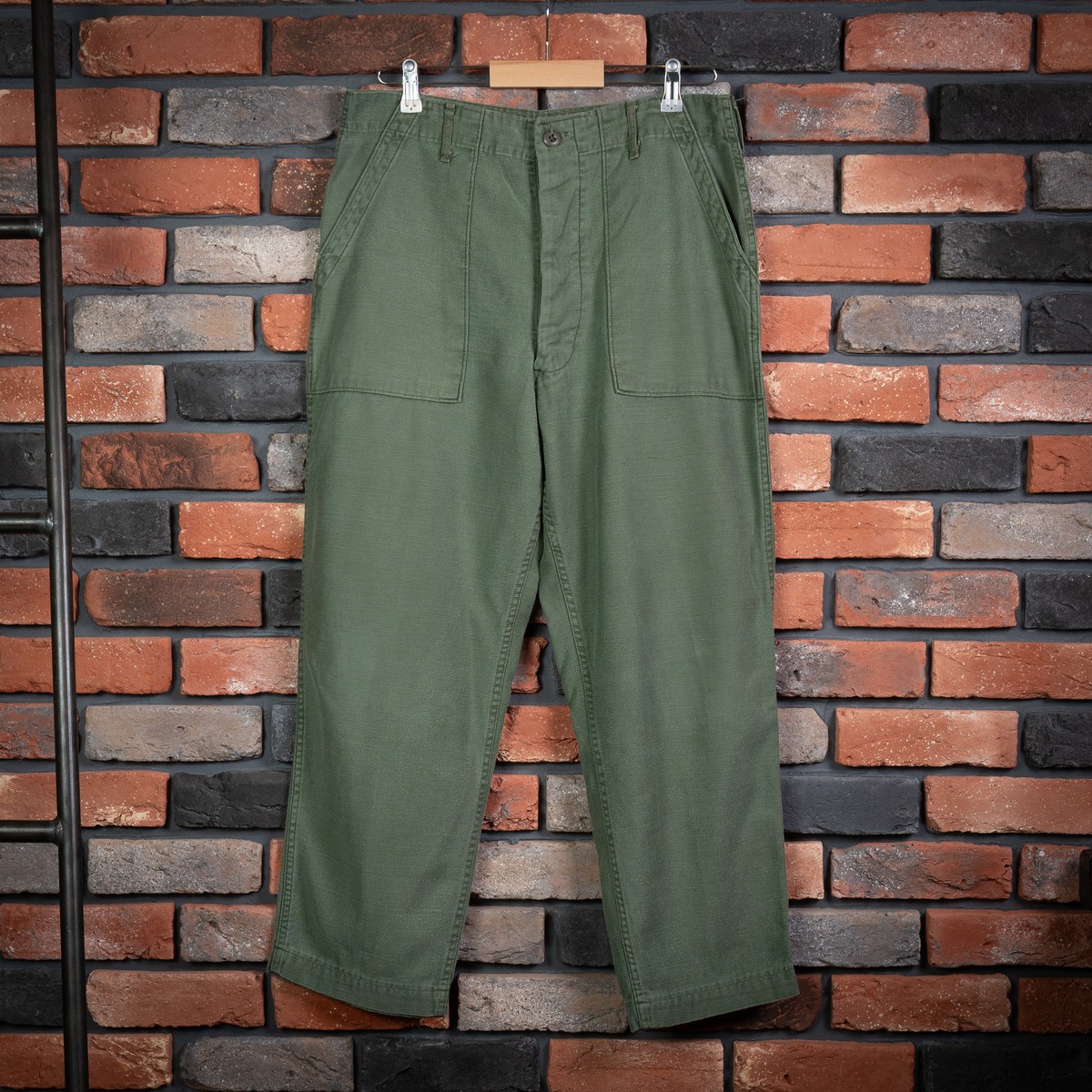 36×29】U.S.Army Utility Trousers OG-107 実物 米軍 ベイカーパンツ 