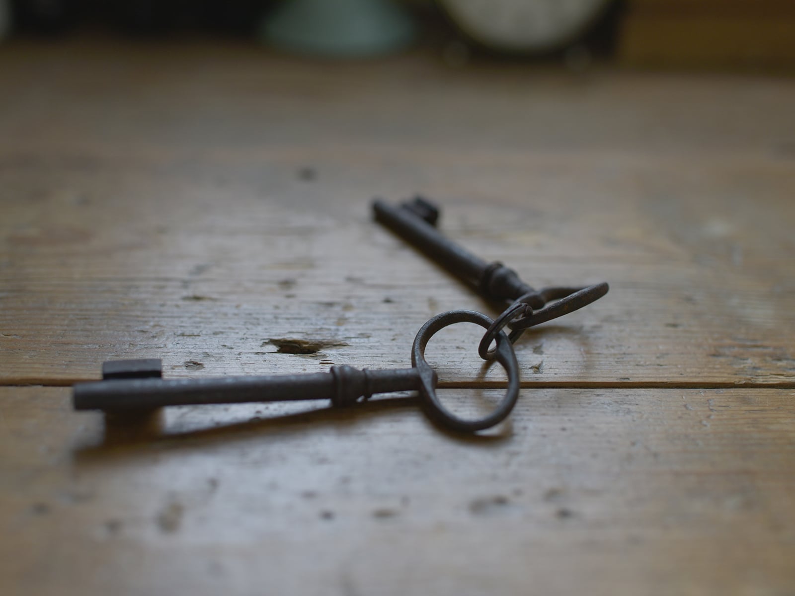 2つセットのフランスの古い鍵(B)フレンチアンティーク