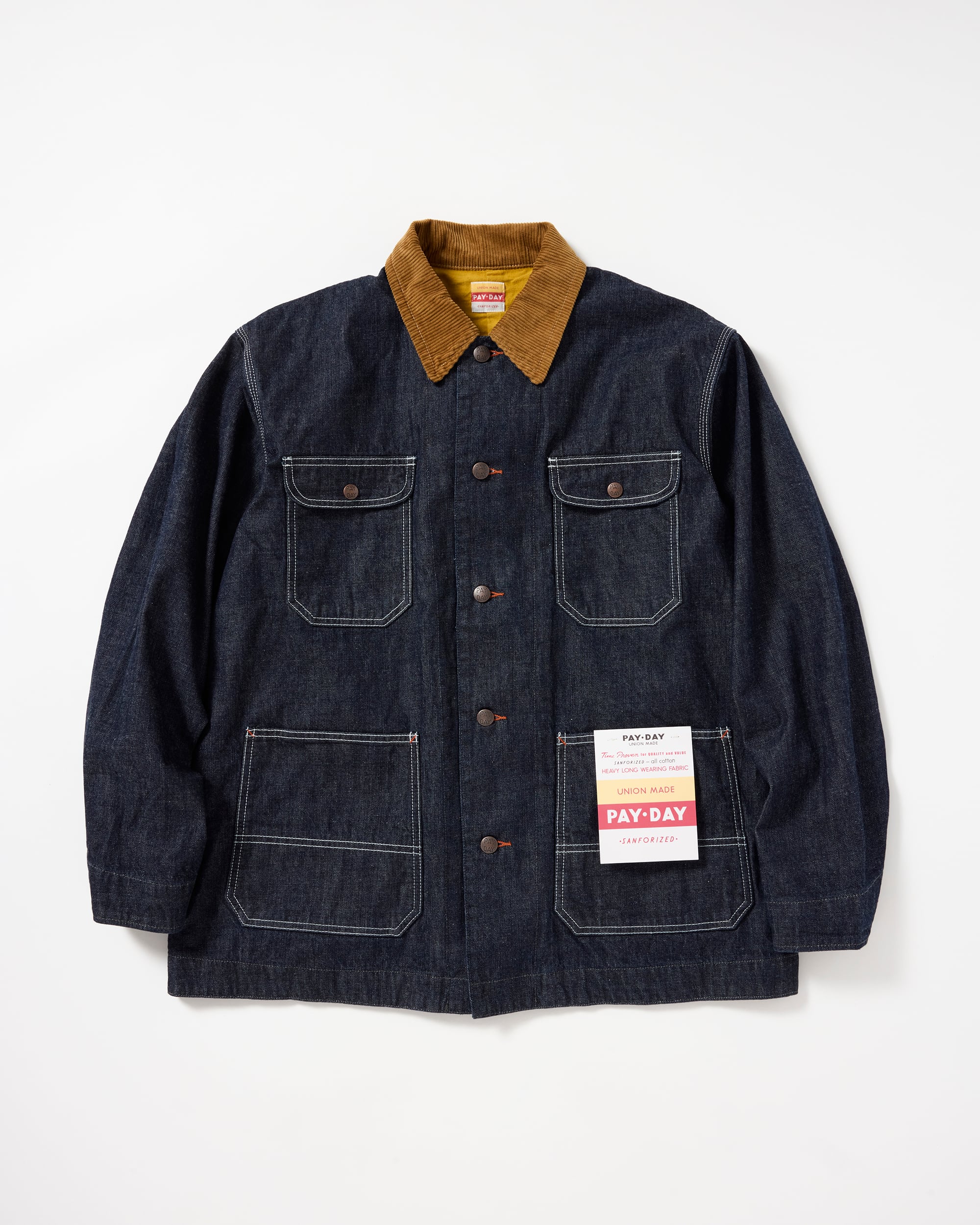 【PAY・DAY】50' COLLAR CORDUROYCOVERALL #PD11-CA-4