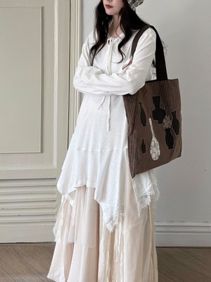 Asymmetric layered long sleeve top 2color [T2805]