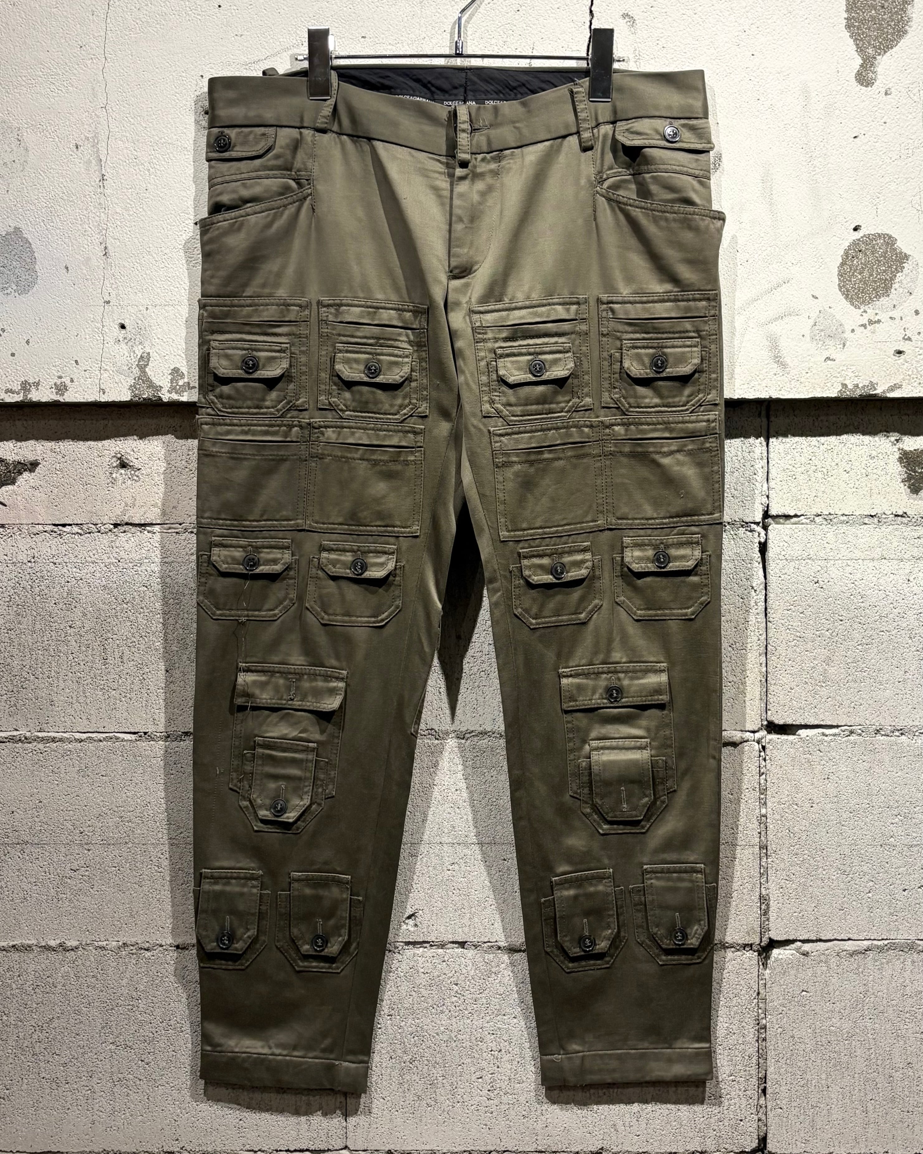 Caka otto】“Dolce & Gabbana” Archive Multiple Pocket Gimmick Pants
