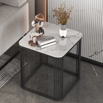 サイドテーブル コーヒーテーブル マーブル調 大理石風 ゴールド ブラック モダン 高級感 リビングテーブル ソファテーブル おしゃれ 北欧 インテリア 金属フレーム 耐熱 防汚 収納付き