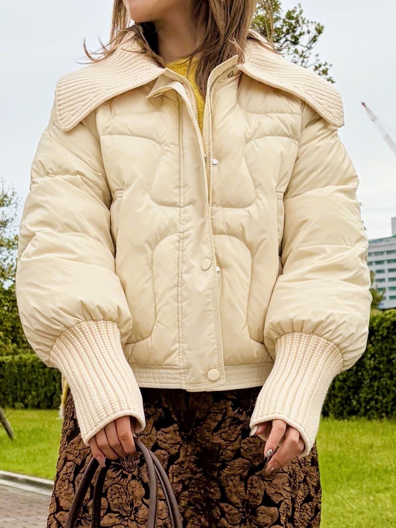 9286KT】編み立てリブ使いダウンジャケット (9105-57041) | 9286