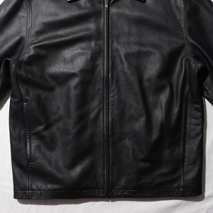 Mint 優良皮革 L Y2K OLD GAP レザージャケット オールドギャップ 黒 ブラック