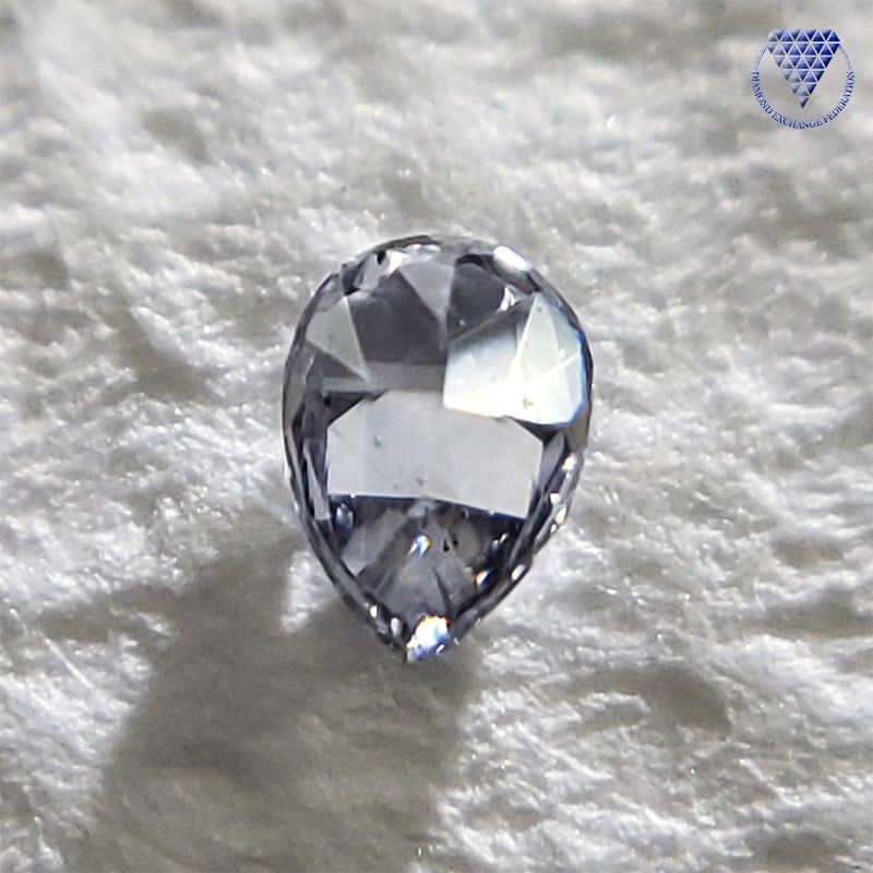 0.041 ct Fancy Gray Violet SI1 CGL 天然 ダイヤモンド ルース ペアシェイプ | DIAMOND EXCHANGE  FEDERATION