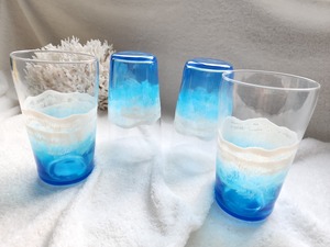 417.オーシャンレジンアート 海のグラスタンブラー