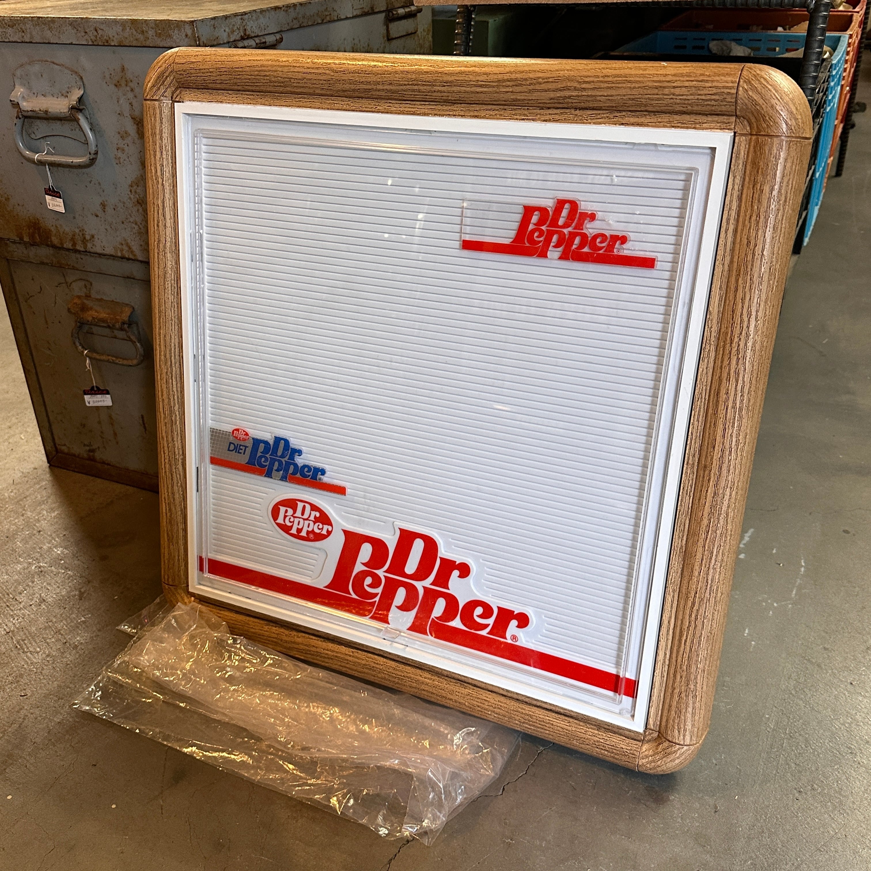 【動作確認済・デッドストック】1980s DIET Dr Pepper(ブルー) ヴィンテージ 電飾メニューボードDr Pepper 電飾メニューボード