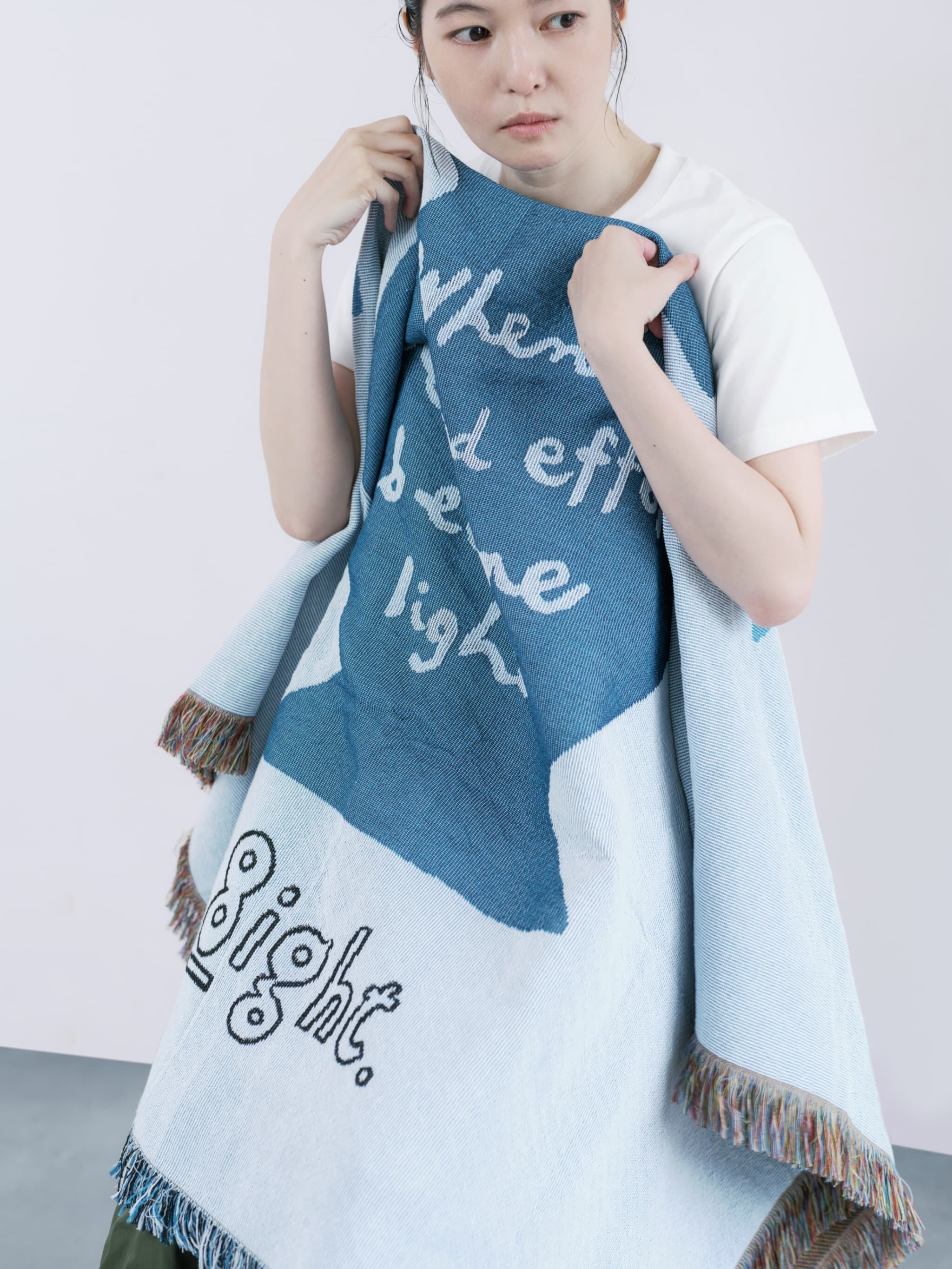 8ight × Shiomi Wada ジャガードブランケット[Blue Gentian] | 8ight.