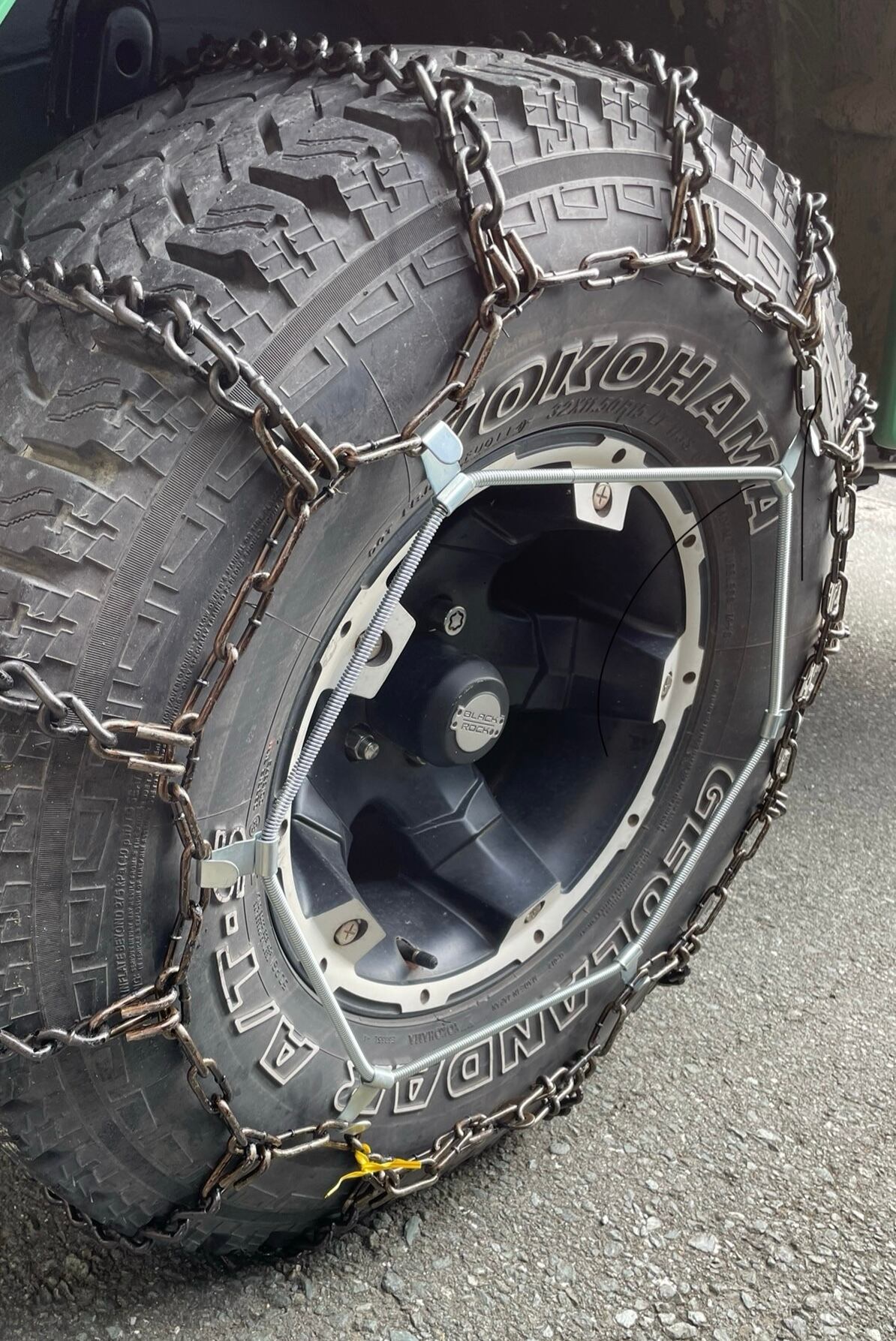 BF41JK】37×12.5R17LT用 オフロードタイヤ用金属ラダーチェーン バンド ...