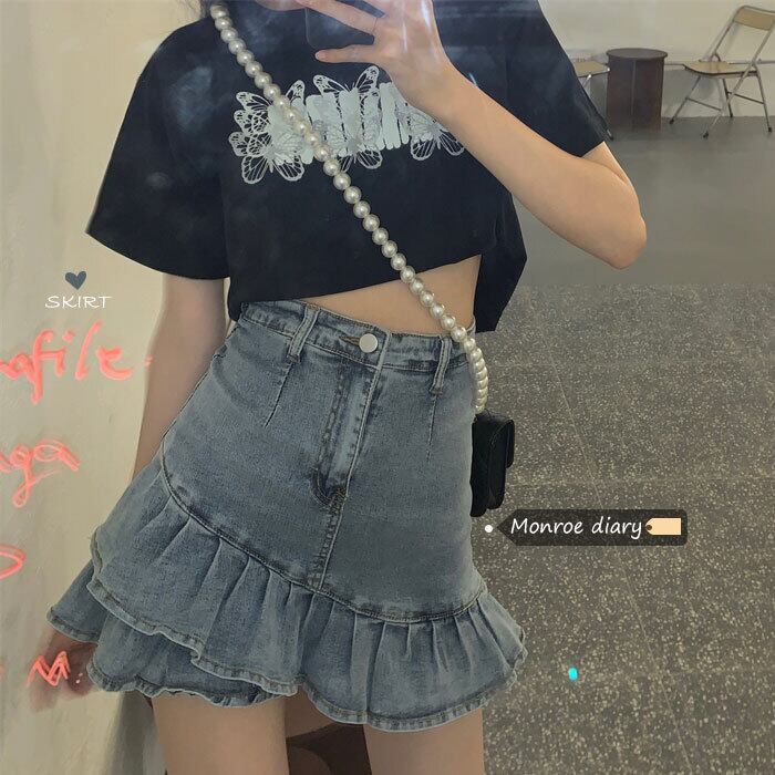 ウェストスリムAラインスカート サマー薄手プリーツショート 大人ガーリー スウィート キュート カジュアル 夏物 モンロー63379836317