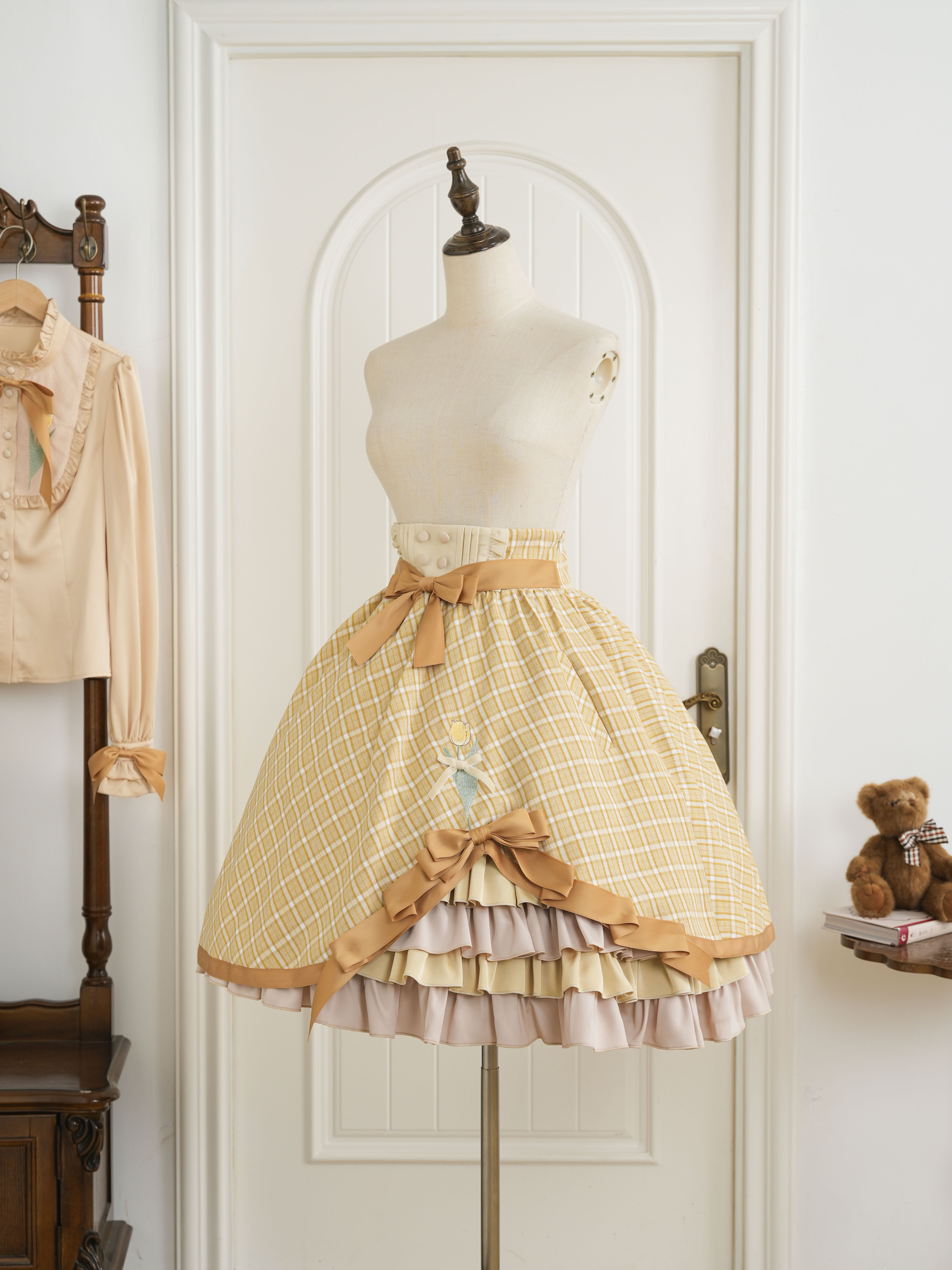 チューリップさん チェックスカート | HoshibakoWorks