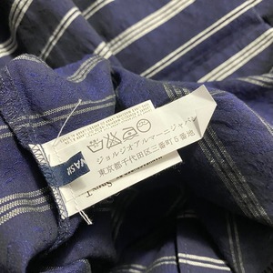 vintage ARMANI JEANS border × woven shirt