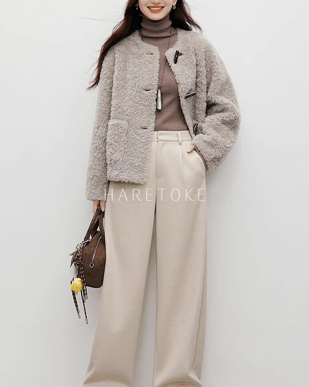 ウール100% ボアブルゾン CT239094 | ハレトケ HARETOKE