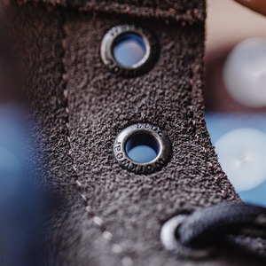 Bicolor Cow Suede Lace-Up Boots / バイカラー カウ スエード レースアップ シューズ