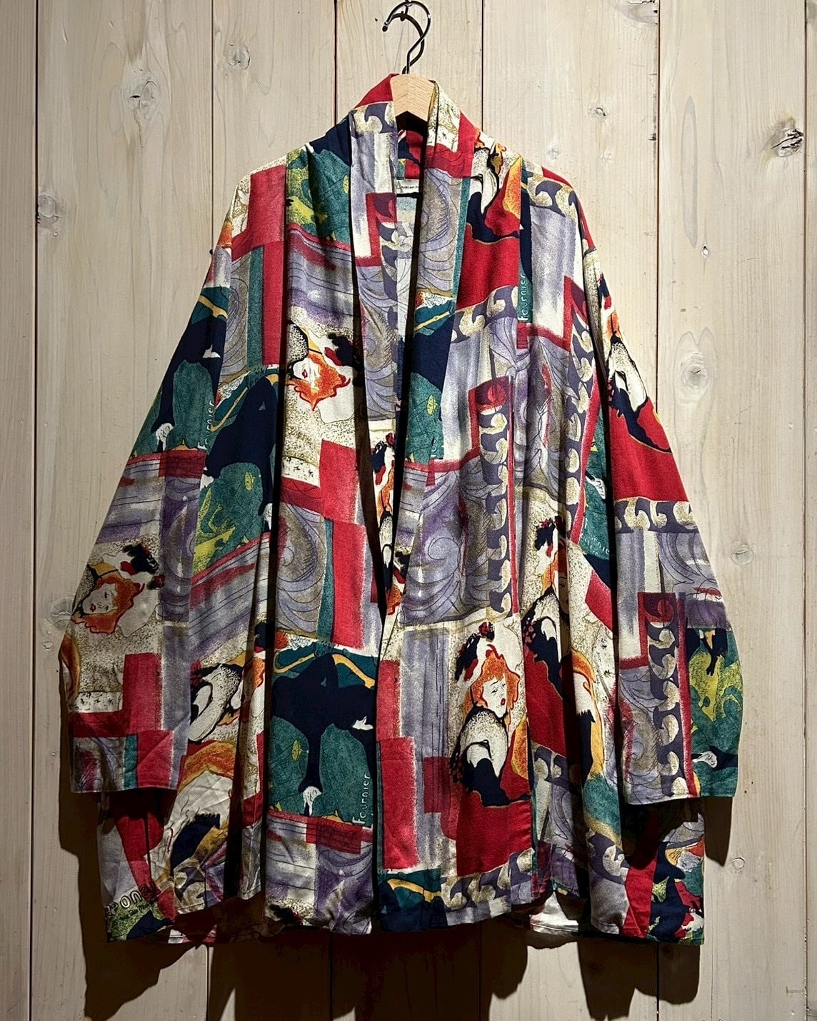 a.k.a.C.a.k.a vintage】80's Beautiful Art Pattern Vintage Loose