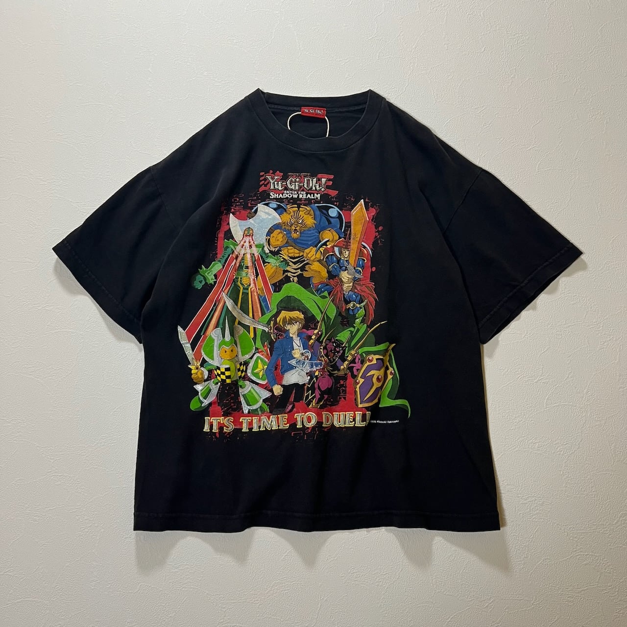 遊戯王 城之内 アニメ Tシャツ 黒 古着 | RUFFY
