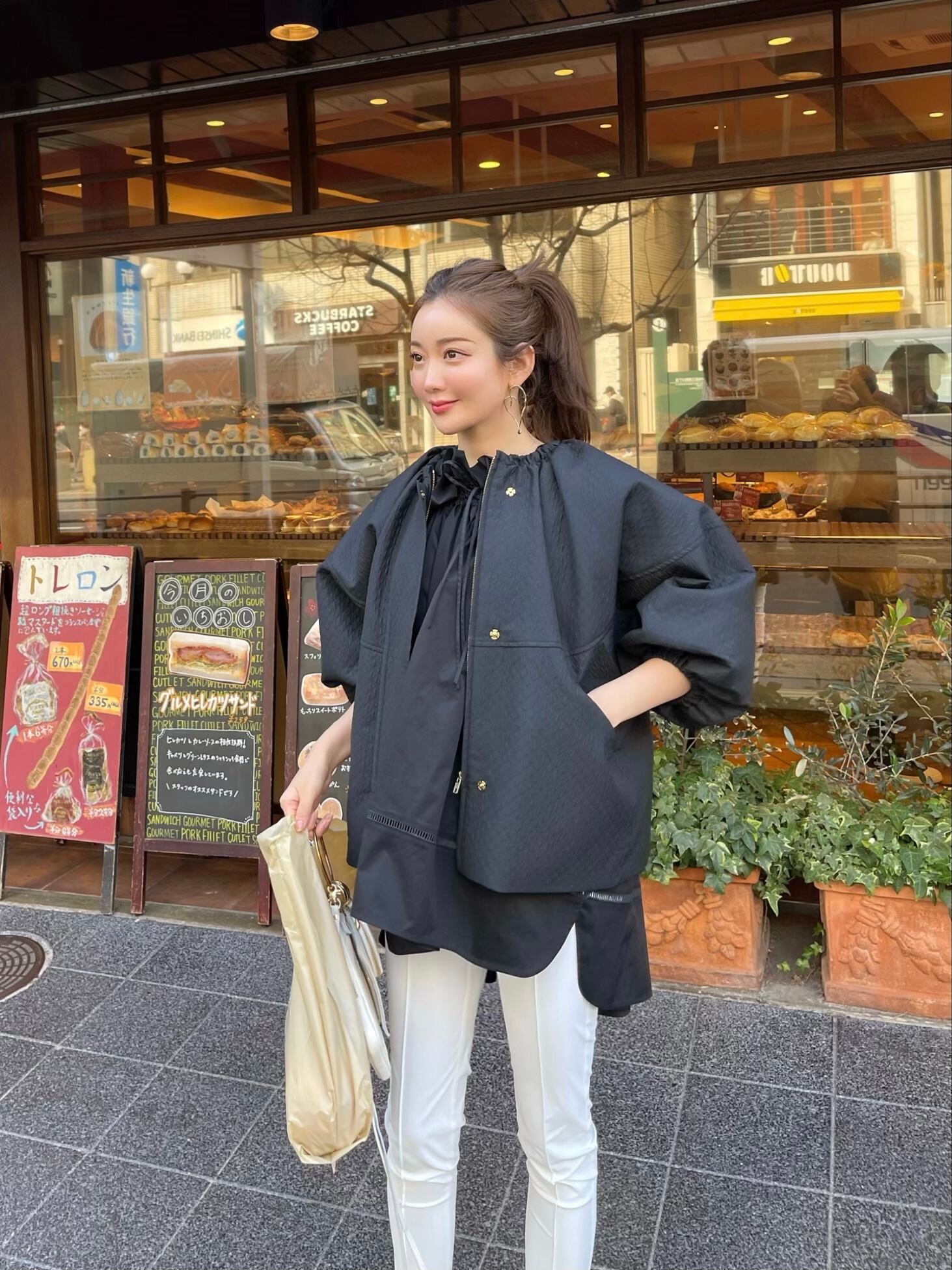 【ヘヨン】choucream blouson / black