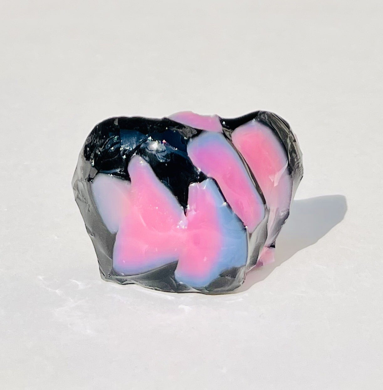 アンダラクリスタル シェラネバダ産 パステルピンク/ブラック68g